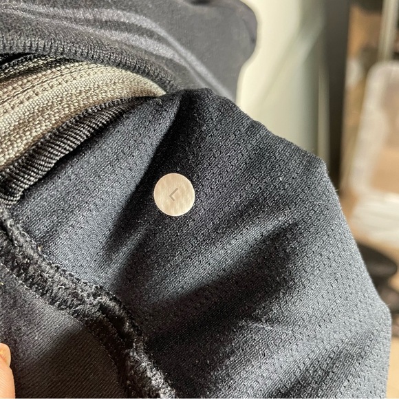 lululemon athletica Black and Gray Zip Up Sweater - Picture 4 of 4